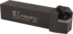 Kennametal - MCRN, Left Hand Cut, 15° Lead Angle, 1-1/4" Shank Height x 1-1/4" Shank Width, Negative Rake Indexable Turning Toolholder - 6" OAL, CN..64 Insert Compatibility, Series Kenloc - USA Tool & Supply