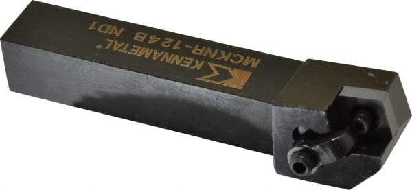 Kennametal - MCKN, Right Hand Cut, 15° Lead Angle, 3/4" Shank Height x 3/4" Shank Width, Negative Rake Indexable Turning Toolholder - 4-1/2" OAL, CN..43. Insert Compatibility, Series Kenloc - USA Tool & Supply