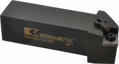 Kennametal - MSRN, Left Hand Cut, 15° Lead Angle, 1-1/2" Shank Height x 1-1/2" Shank Width, Negative Rake Indexable Turning Toolholder - 6" OAL, SN..64. Insert Compatibility, Series Kenloc - USA Tool & Supply