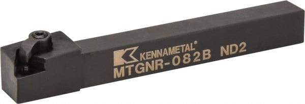 Kennametal - MTGN, Right Hand Cut, 0° Lead Angle, 1/2" Shank Height x 1/2" Shank Width, Negative Rake Indexable Turning Toolholder - 4-1/2" OAL, TN..22. Insert Compatibility, Series Kenloc - USA Tool & Supply
