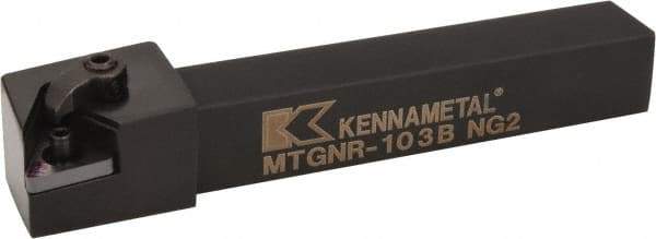Kennametal - MTGN, Right Hand Cut, 0° Lead Angle, 5/8" Shank Height x 5/8" Shank Width, Negative Rake Indexable Turning Toolholder - 4-1/2" OAL, TN..33. Insert Compatibility, Series Kenloc - USA Tool & Supply