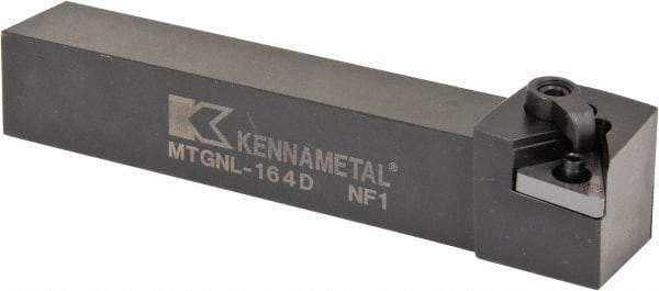 Kennametal - MTGN, Left Hand Cut, 0° Lead Angle, 1" Shank Height x 1" Shank Width, Negative Rake Indexable Turning Toolholder - 6" OAL, TN..43. Insert Compatibility, Series Kenloc - USA Tool & Supply