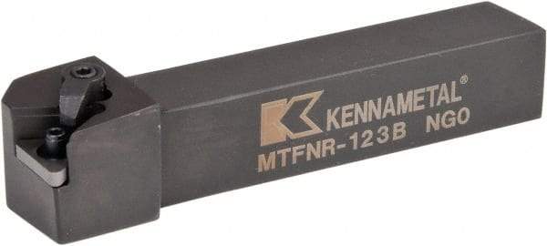 Kennametal - MTFN, Right Hand Cut, 0° Lead Angle, 3/4" Shank Height x 3/4" Shank Width, Negative Rake Indexable Turning Toolholder - 4-1/2" OAL, TN..33. Insert Compatibility, Series Kenloc - USA Tool & Supply