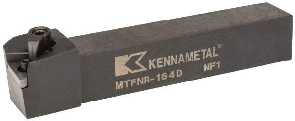 Kennametal - MTFN, Right Hand Cut, 0° Lead Angle, 1" Shank Height x 1" Shank Width, Negative Rake Indexable Turning Toolholder - 6" OAL, TN..43. Insert Compatibility, Series Kenloc - USA Tool & Supply