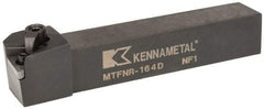 Kennametal - MTFN, Right Hand Cut, 0° Lead Angle, 1" Shank Height x 1" Shank Width, Negative Rake Indexable Turning Toolholder - 6" OAL, TN..43. Insert Compatibility, Series Kenloc - USA Tool & Supply