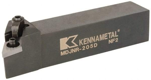 Kennametal - MDJN, Right Hand Cut, 3° Lead Angle, 1-1/4" Shank Height x 1-1/4" Shank Width, Negative Rake Indexable Turning Toolholder - 6" OAL, DN..54. Insert Compatibility, Series Kenloc - USA Tool & Supply