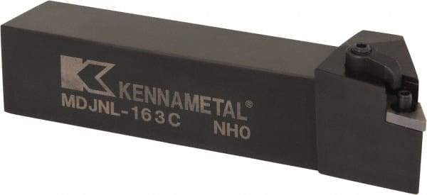 Kennametal - MDJN, Left Hand Cut, 3° Lead Angle, 1" Shank Height x 1" Shank Width, Negative Rake Indexable Turning Toolholder - 5" OAL, DN..33. Insert Compatibility, Series Kenloc - USA Tool & Supply