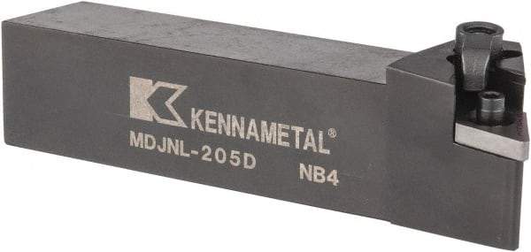 Kennametal - MDJN, Left Hand Cut, 3° Lead Angle, 1-1/4" Shank Height x 1-1/4" Shank Width, Negative Rake Indexable Turning Toolholder - 6" OAL, DN..54. Insert Compatibility, Series Kenloc - USA Tool & Supply