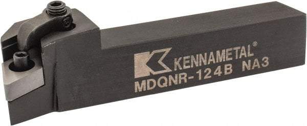 Kennametal - MDQN, Right Hand Cut, 27.5° Lead Angle, 3/4" Shank Height x 3/4" Shank Width, Negative Rake Indexable Turning Toolholder - 4-1/2" OAL, DN..43. Insert Compatibility, Series Kenloc - USA Tool & Supply