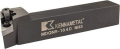 Kennametal - MDQN, Right Hand Cut, 27.5° Lead Angle, 1" Shank Height x 1" Shank Width, Negative Rake Indexable Turning Toolholder - 6" OAL, DN..43. Insert Compatibility, Series Kenloc - USA Tool & Supply