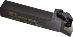 Kennametal - MDQN, Left Hand Cut, 27.5° Lead Angle, 3/4" Shank Height x 3/4" Shank Width, Negative Rake Indexable Turning Toolholder - 4-1/2" OAL, DN..43. Insert Compatibility, Series Kenloc - USA Tool & Supply