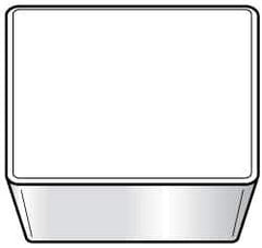 Kennametal - SPG630.5 Grade KC850 Carbide Turning Insert - TiC/TiCN/TiN Finish, 90° Square, 3/4" Inscr Circle, 3/16" Thick, 0.0079" Corner Radius - USA Tool & Supply