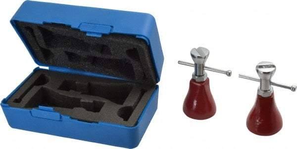 Fowler - 3 Piece, 3 to 4" High Screw Jack Set - 1-1/2" Base Diam - USA Tool & Supply