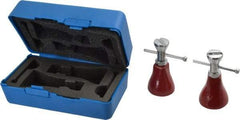 Fowler - 3 Piece, 3 to 4" High Screw Jack Set - 1-1/2" Base Diam - USA Tool & Supply