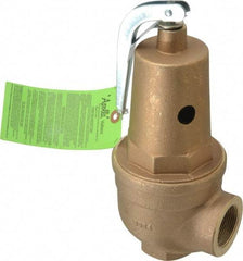 Conbraco - 1-1/2" Inlet, 1-1/2" Outlet, ASME Safety Relief Valve - 30 Max psi, 3,151,000 BTUs - USA Tool & Supply
