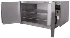 Grieve - 1 Phase, 28 Inch Inside Width x 24 Inch Inside Depth x 18 Inch Inside Height, 350°F Max, Portable Heat Treating Bench Oven - 2 Shelves, 7 Cubic Ft. Work Space, 115 Max Volts, 41 Inch Outside Width x 30 Inch Outside Depth x 23 Inch Outside Height - USA Tool & Supply