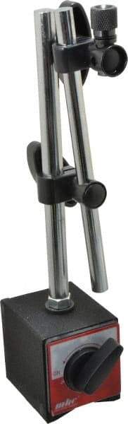 Value Collection - 130 Lb Magnetic Force, Indicator Positioner & Holder with Base - Post & Rod, Rectangular Base, 55mm Base Height, 63mm Base Length, 50mm Base Width - USA Tool & Supply