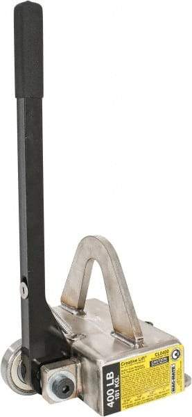 Mag-Mate - 400 Lb Load Capacity, Magnetic Lifter - 6-3/4" High x 7-1/4" Wide, For Use with Flats - USA Tool & Supply