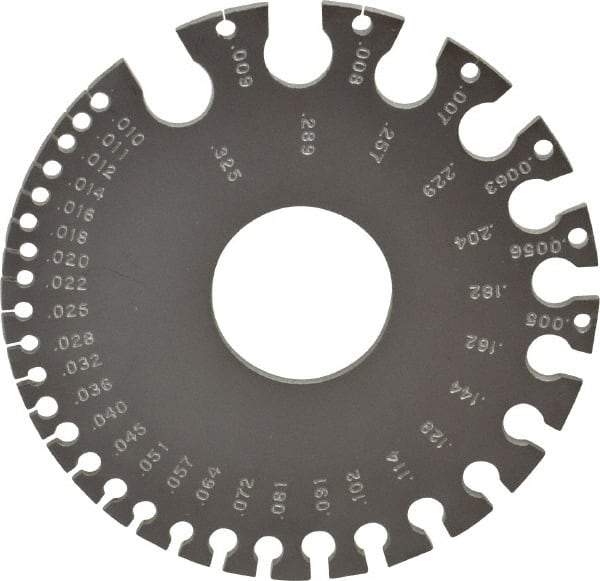PEC Tools - #36 Steel Wire and Sheet Metal Gage - Use with Nonferrous Metals - USA Tool & Supply