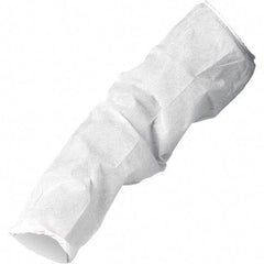 KleenGuard - Size Universal, White Kleenguard Disposable Sleeve Protectors - 18" Long Sleeve, Elastic Opening at Both Ends - USA Tool & Supply