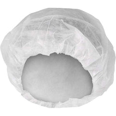 KleenGuard - Size M, 21 Inch Diameter Bouffant Cap - White, Polypropylene, Approved By ANSI/ISEA 101-1996, ISO Class 8 - USA Tool & Supply