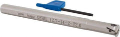 Iscar - GEHI, Internal, Left Hand, 0.102" Max Depth of Cut, 0.075 to 0.095" Groove Width, Indexable Grooving Tool Holder - GEMI.., GEPI.. Insert Compatibility, 1/2" Shank Width, 6" OAL, Through Coolant - USA Tool & Supply