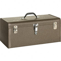 Kennedy - 1 Tray Tool Box - 20-1/8" Wide x 7-1/8" Deep x 7-1/4" High, Steel, Brown - USA Tool & Supply