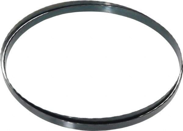 Starrett - 18 TPI, 7' 9-1/2" Long x 1/2" Wide x 0.025" Thick, Welded Band Saw Blade - Carbon Steel, Toothed Edge, Wavy Tooth Set, Flexible Back, Contour Cutting - USA Tool & Supply