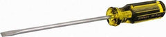 Stanley - Standard Slotted Screwdriver - Round Shank, Acetate Handle - USA Tool & Supply