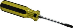 Stanley - Standard Slotted Screwdriver - Round Shank, Acetate Handle - USA Tool & Supply