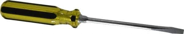 Stanley - Standard Slotted Screwdriver - Round Shank, Acetate Handle - USA Tool & Supply