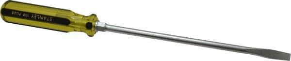 Stanley - Standard Slotted Screwdriver - Round Shank, Acetate Handle - USA Tool & Supply