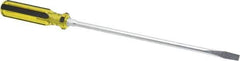 Stanley - Standard Slotted Screwdriver - Round Shank, Acetate Handle - USA Tool & Supply
