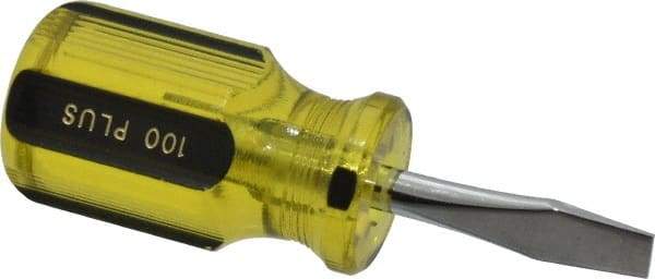 Stanley - Standard Slotted Screwdriver - Round Shank, Acetate Handle - USA Tool & Supply