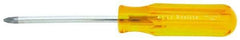 Xcelite - #2, 8-1/8" OAL, Standard Phillips Screwdriver - 4" Blade Length, Round Shank, Acetate Handle - USA Tool & Supply