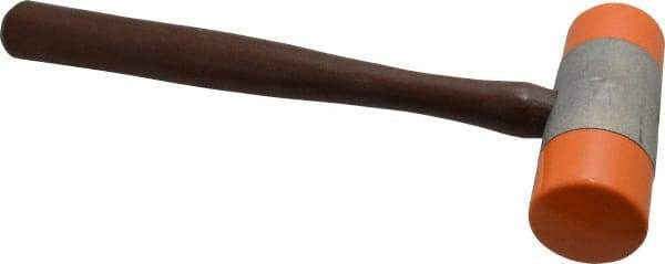 Made in USA - 2 Lb Head Plastic Faced Mallet - Wood Handle - USA Tool & Supply