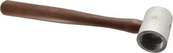 Made in USA - 2 Lb Head 2" Face Plastic Split Head Hammer without Faces - Wood Handle - USA Tool & Supply