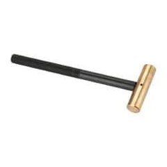 Value Collection - 3/8 Lb Nonsparking Brass Hammer - 8-1/8" OAL, 3/4" Face Diam, Aluminum Handle - USA Tool & Supply