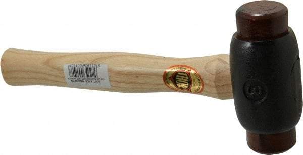 Value Collection - 3 Lb Head 1-3/4" Face Iron Soft Face Hammer - Wood Handle - USA Tool & Supply