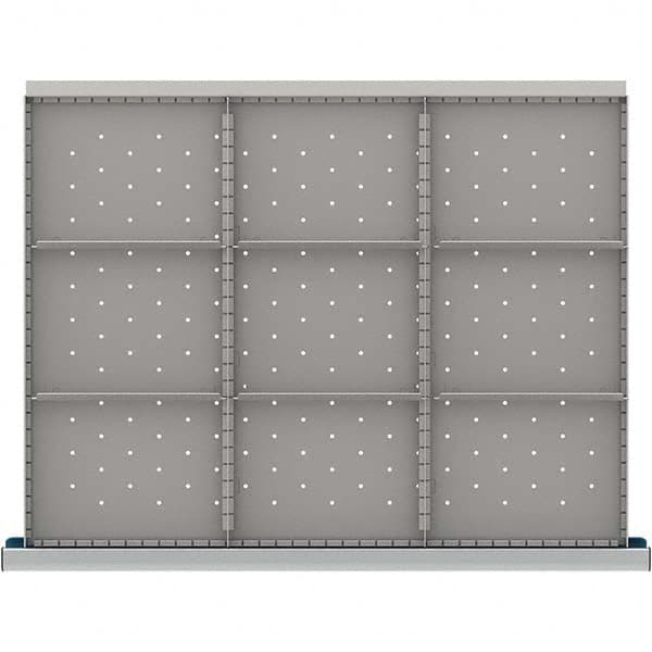 LISTA - 9-Compartment Drawer Divider Layout for 3.15" High Drawers - USA Tool & Supply