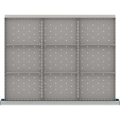 LISTA - 9-Compartment Drawer Divider Layout for 3.15" High Drawers - USA Tool & Supply
