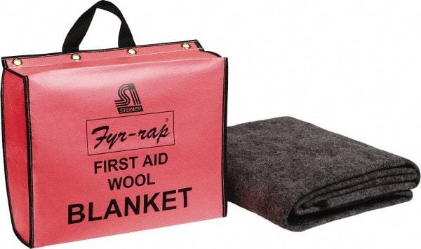 Steiner - Wool Fire Blanket - 7 Ft. Long x 62 Inch Wide, Comes in Tote Bag - USA Tool & Supply