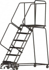 Ballymore - Rolling & Wall Mounted Ladders & Platforms Type: Rolling Warehouse Ladder Style: Rolling Safety Ladder - USA Tool & Supply