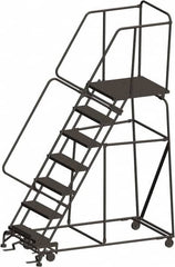 Ballymore - Rolling & Wall Mounted Ladders & Platforms Type: Rolling Warehouse Ladder Style: Rolling Safety Ladder - USA Tool & Supply