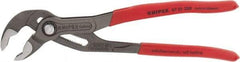 Knipex - 10" OAL, 2" Max Capacity, 25 Position Water Pump Tongue & Groove Pliers - Standard V-Jaws, Standard Head, Nonslip Plastic Handles - USA Tool & Supply