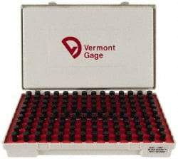 Vermont Gage - 125 Piece, 0.501-0.625 Inch Diameter Plug and Pin Gage Set - Minus 0.0002 Inch Tolerance, Class ZZ - USA Tool & Supply