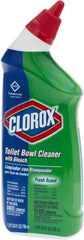 Clorox - 24 oz Bottle Gel Toilet Bowl Cleaner - Bleach Scent, Disinfectant, Nonacidic, Toilet Bowl - USA Tool & Supply