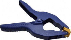 Irwin - 3" Jaw Opening Capacity, 3" Throat Depth, Spring Clamp - Resin Body, Resin Handle, Resin Tip - USA Tool & Supply