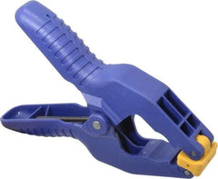 Irwin - 2" Jaw Opening Capacity, 2" Throat Depth, Spring Clamp - Resin Body, Resin Handle, Resin Tip - USA Tool & Supply