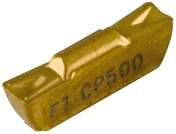 Seco - LCMF, 0.315" Cutting Width, FT, CP500 Grade, Double End Multi-Directional Turning Insert - TiAlN, TiN Coated - USA Tool & Supply